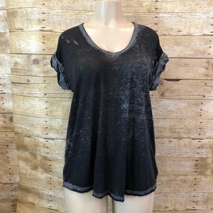 FREE PEOPLE BEACH | Gray Blouse XS